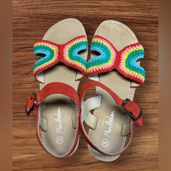 EUC Mini Boden Crochet Sandals - Picture 1 of 5